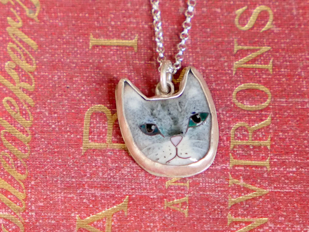 Small Tabby Cat Pendant