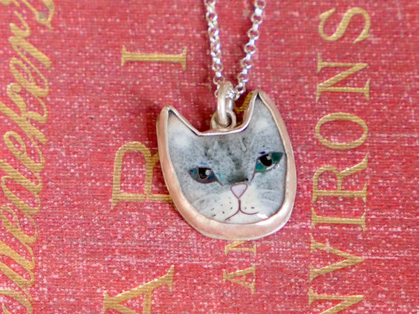 Small Tabby Cat Pendant