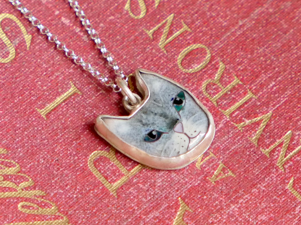 Small Tabby Cat Pendant