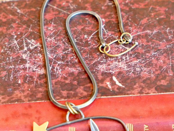 Bird,  Branch and Star Necklace