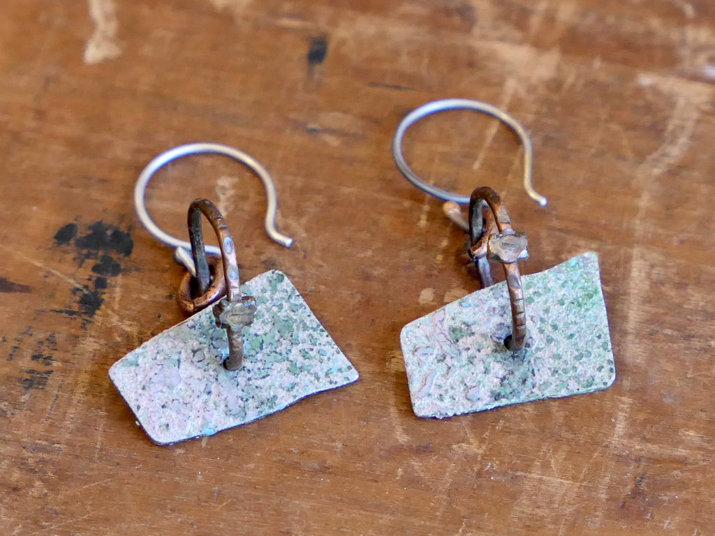Mossy Green Artists Earrings