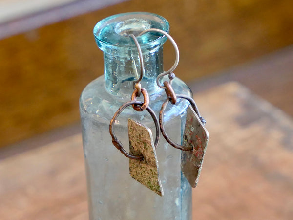 Mossy Green Artists Earrings
