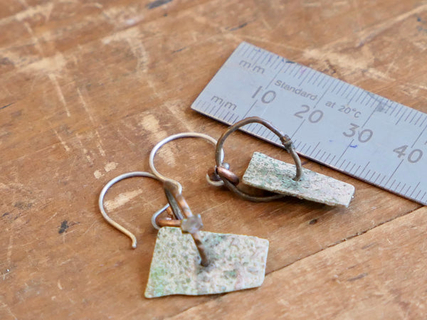 Mossy Green Artists Earrings