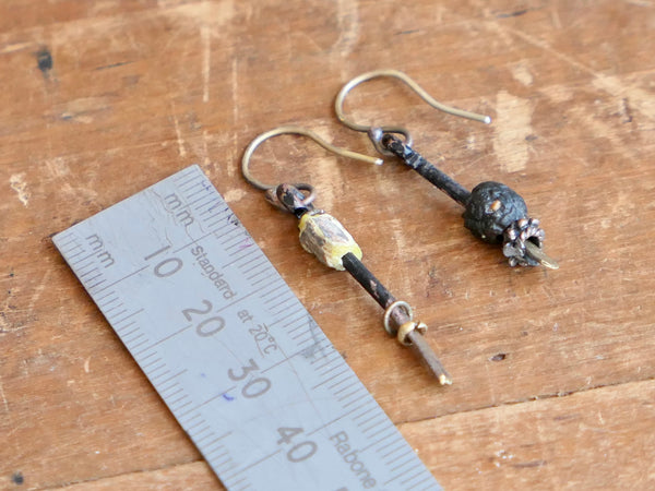 Liquorice Root Earrings