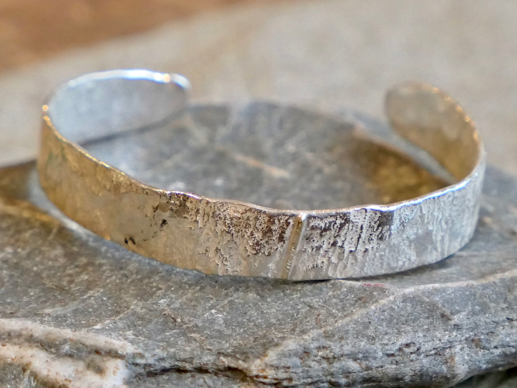 Textured Cuff with Gold Seam