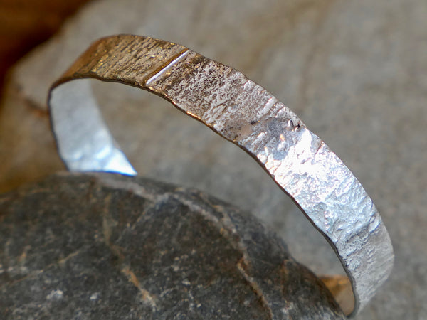 Textured Cuff with Gold Seam