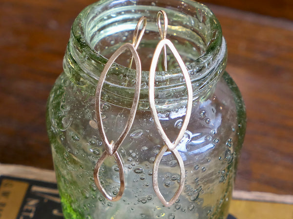 Interlinked Leaf Drop Earrings