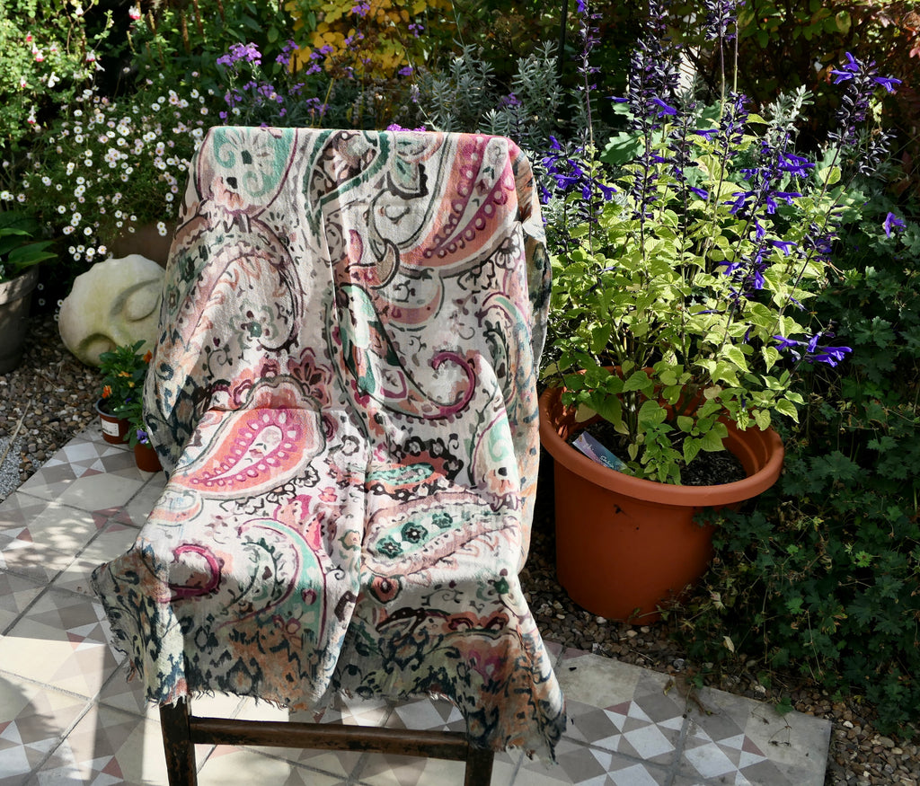 Passionate Paisley Wool Scarf