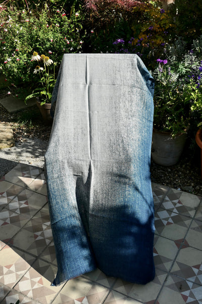 Storm Blue Wool Scarf