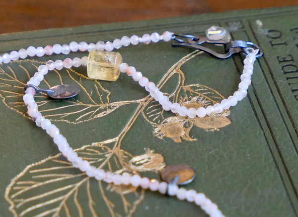 Sunstone and Citrine Bead Necklace