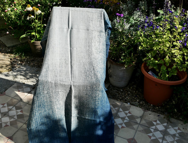 Storm Blue Wool Scarf