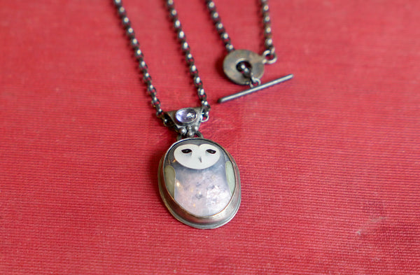 Purple Owl Pendant