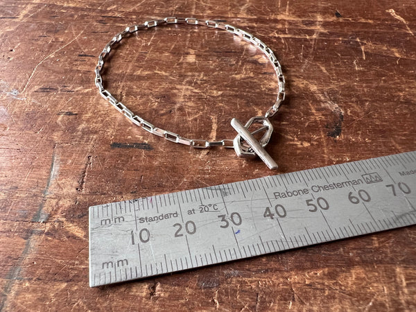 Alex Twist Silver Chain with T-Bar