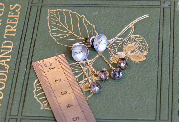 Pendulum Earrings with Smoky Quartz