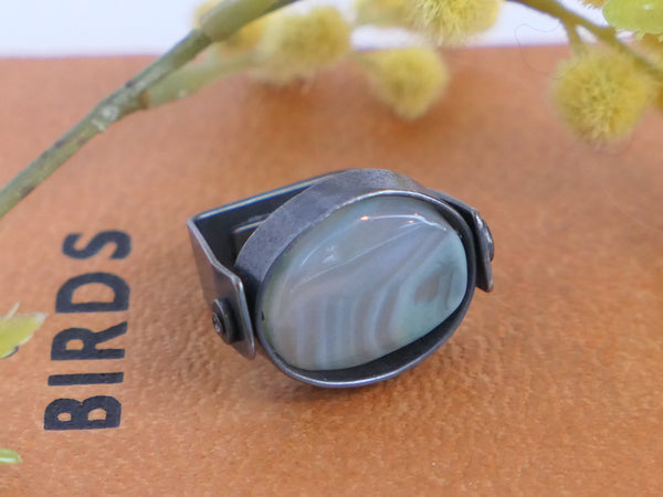 Rox Banded Agate Ring
