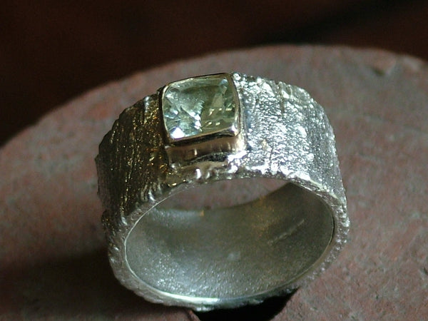Rivda Ring with Prasiolite