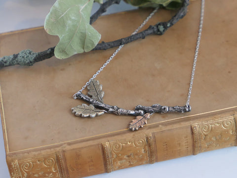 Oak Branch Necklace