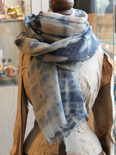 Blue Bari Wool Scarf