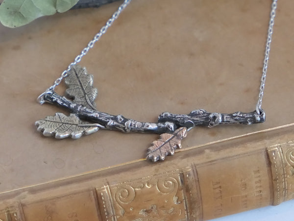 Oak Branch Necklace