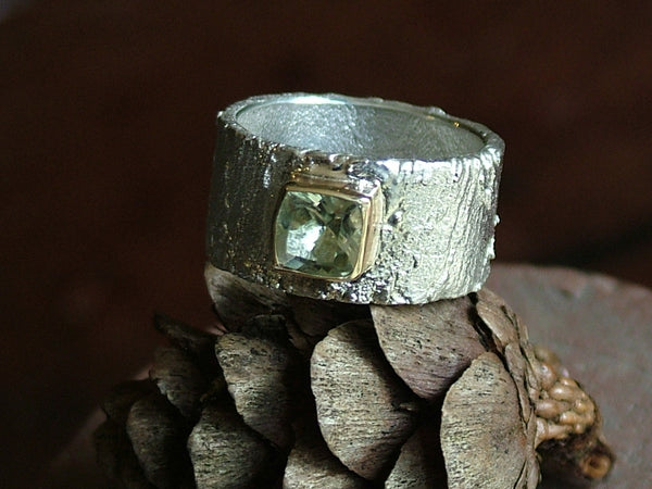 Rivda Ring with Prasiolite