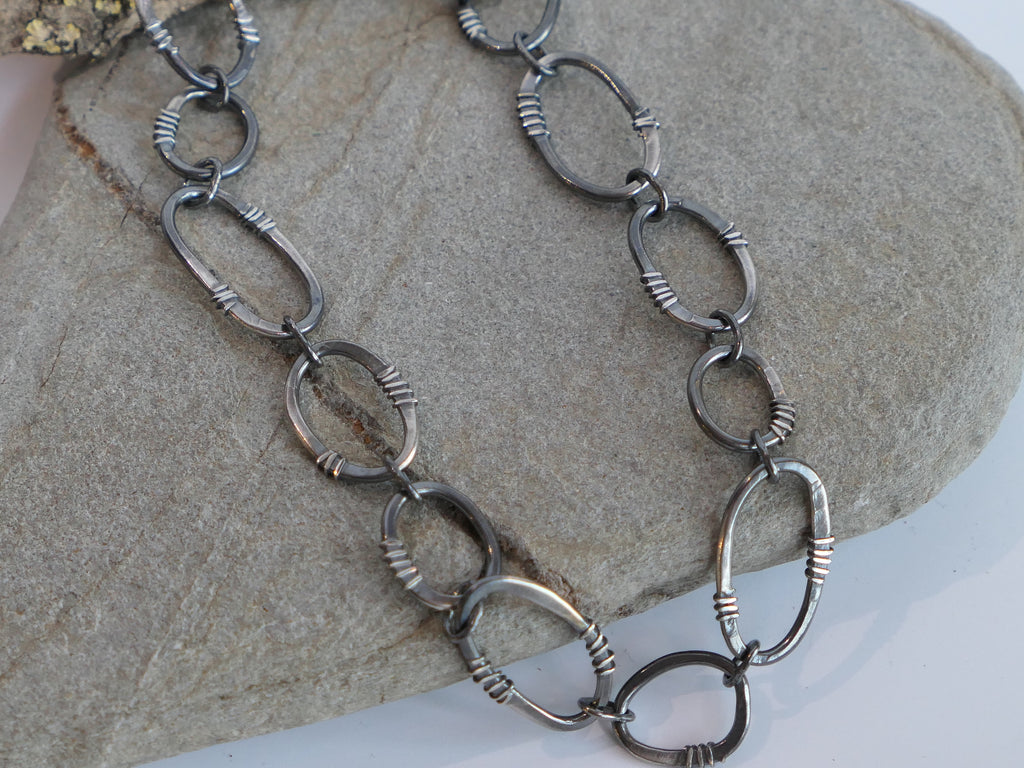 Chunky Sterling Silver Chain Necklace Massive Necklace for - Etsy UK
