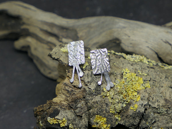 Reticulated Studs with Lichen Drops