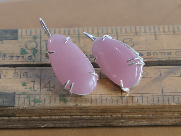 Strawberry Quartz Drop Earrings