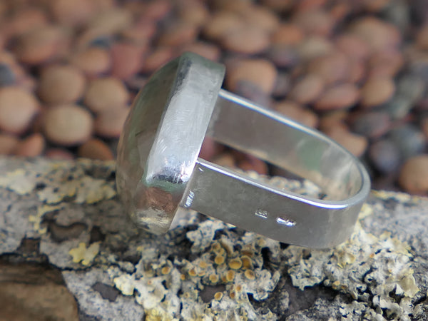 Silver and Garden Quartz Ring