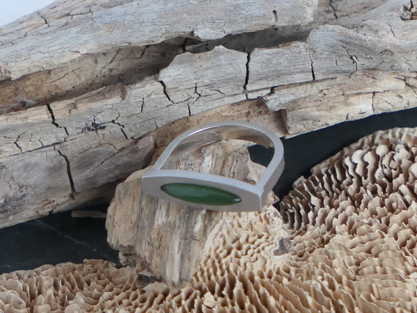 Silver Ring with Jade