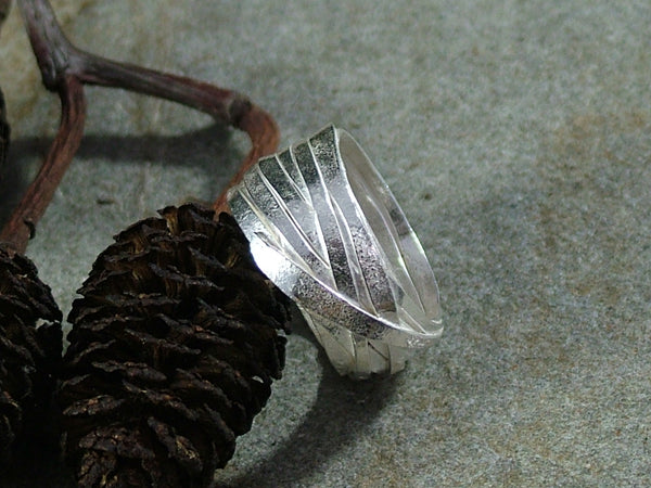 Large Silver Wrap Ring