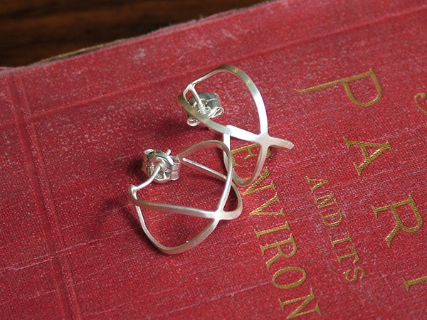 Mini Creole Earrings Silver