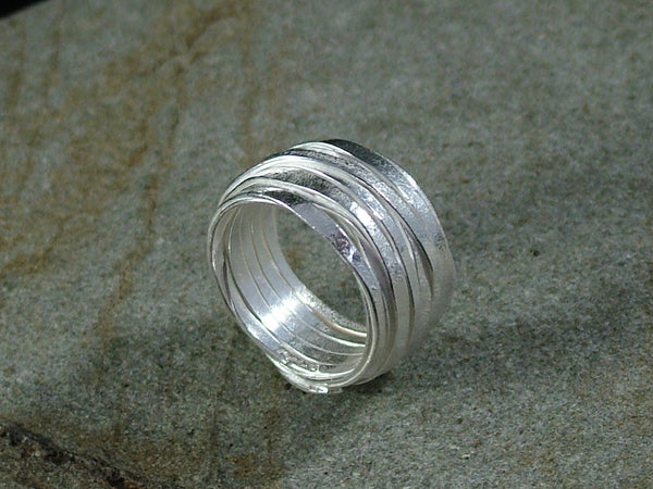 Large Silver Wrap Ring