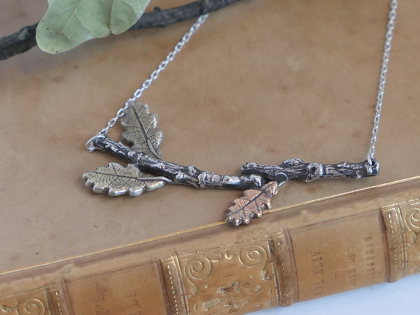 Oak Branch Necklace
