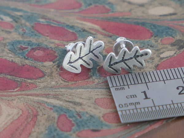 Oak Leaf Stud Earrings