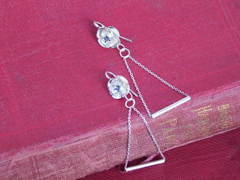 Silver Equilibrium Earrings