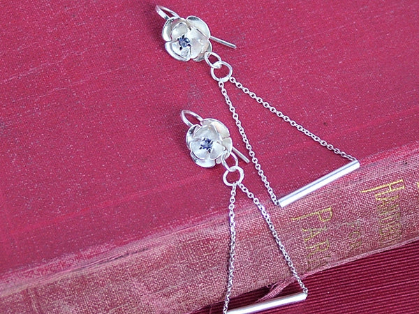 Silver Equilibrium Earrings