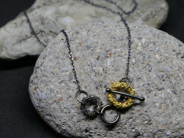 Textured Circles Necklace