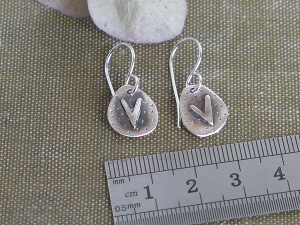 Single Heart Drop Earring