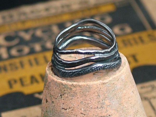 Oxidised Coil Ring