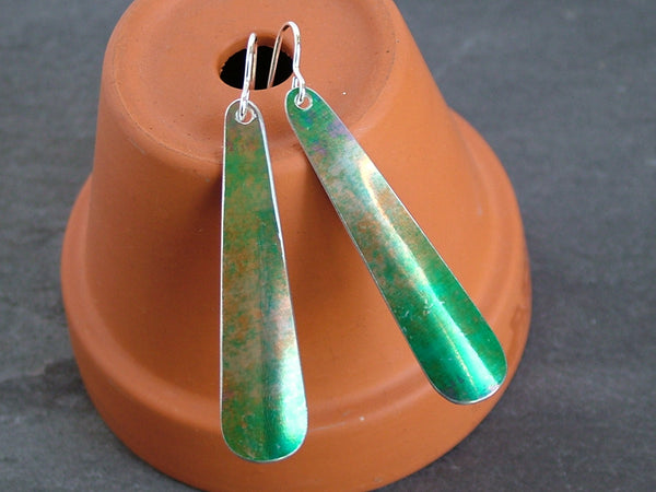 Green Anodised Aluminium Earrings