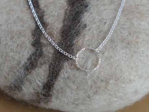 Halo Necklace Silver
