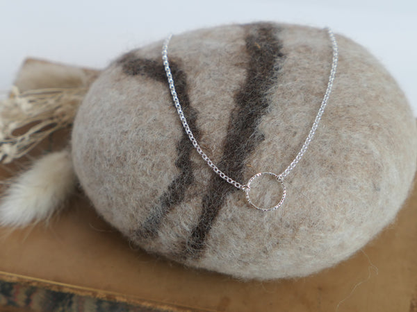 Halo Necklace Silver