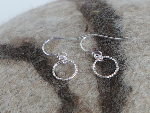 Halo Earrings Silver