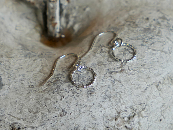 Halo Earrings Silver