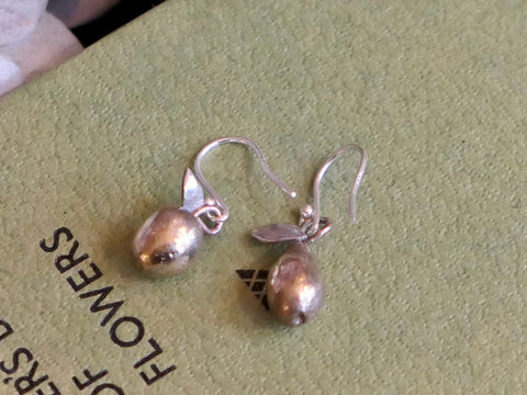 Bronze Apple and Pear Earrings